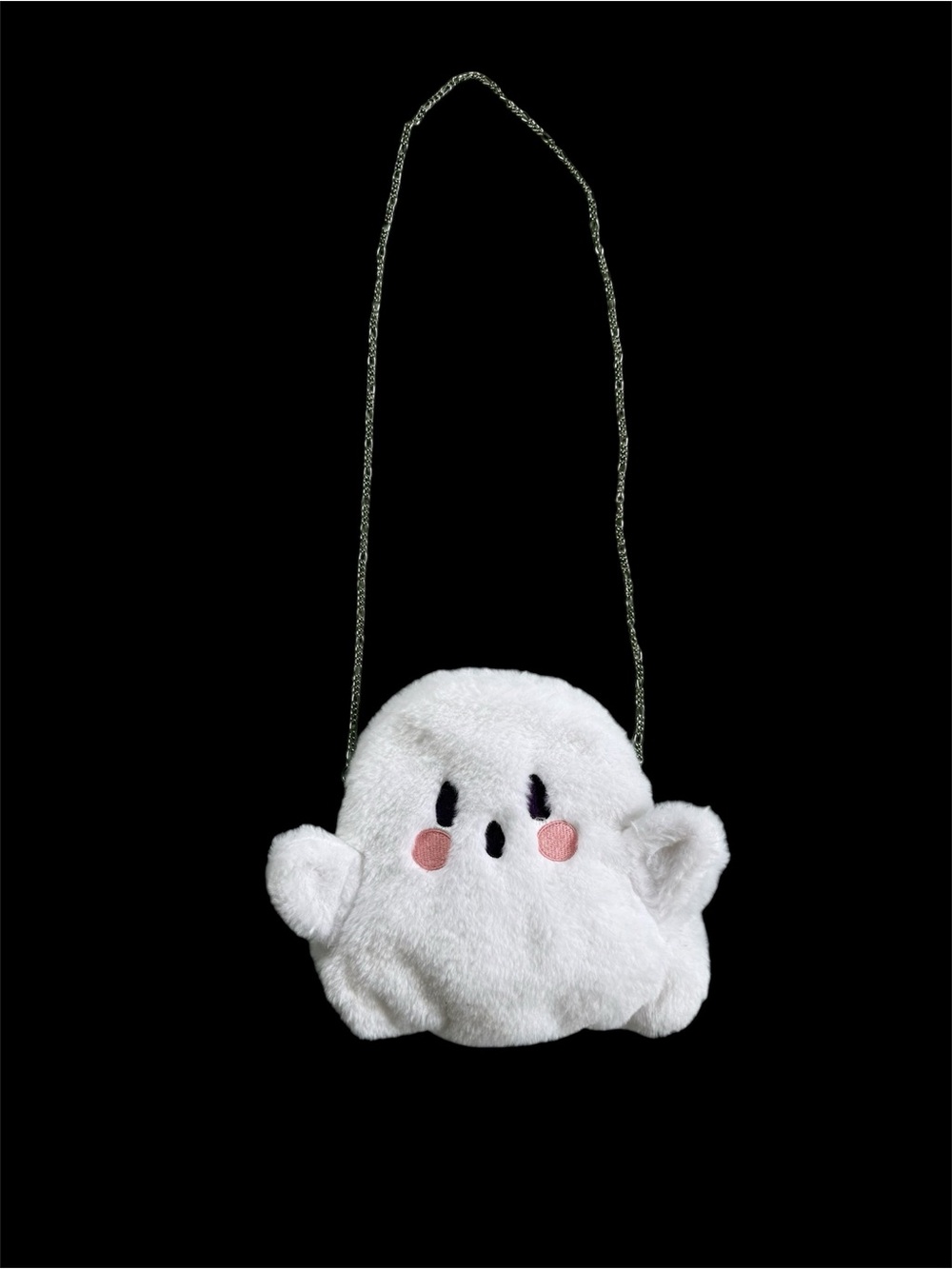 Forever 21 Kids Plush Ghost Crossbody Bag